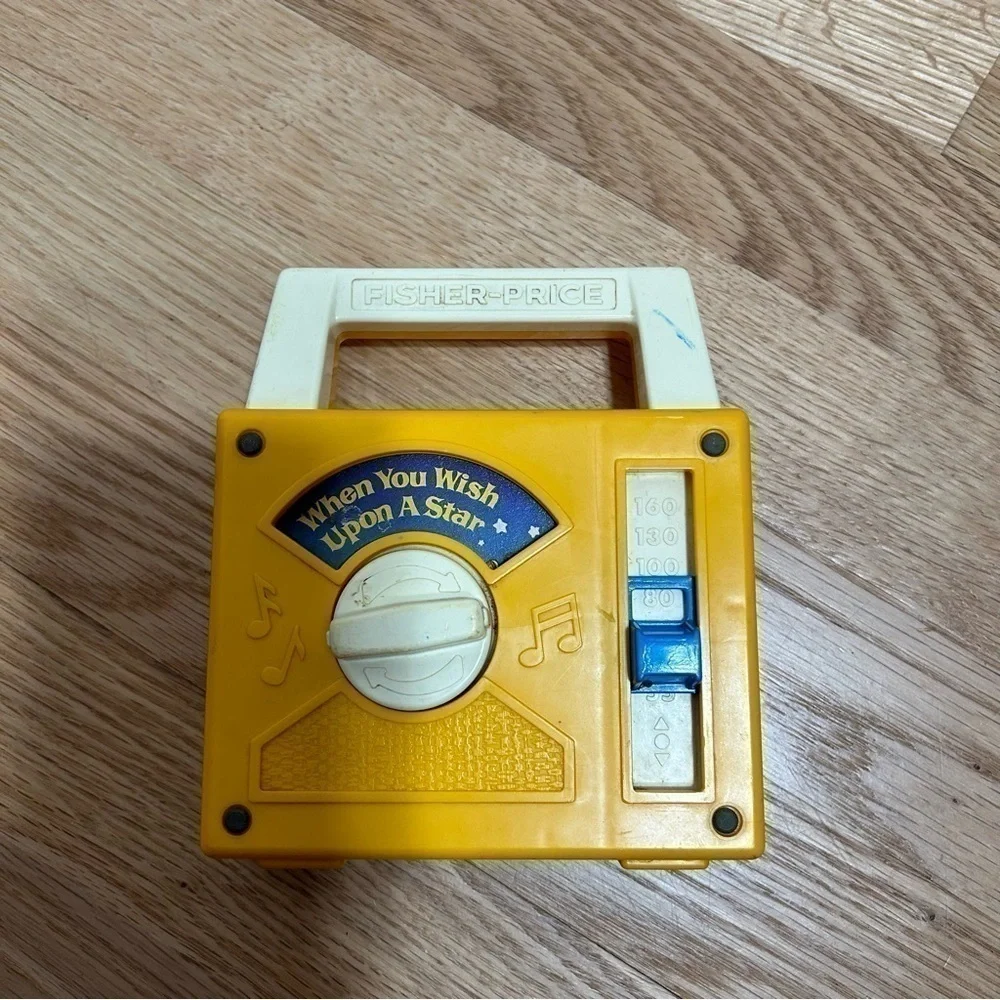 Vintage Fisher Price Music Box Wind Up When You Wish Upon A Star